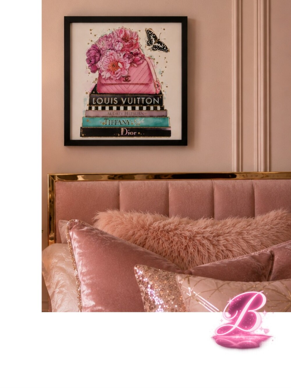 🇺🇸 Fashion - Luxe Wall Art Framed By Instinct Style -  NWT